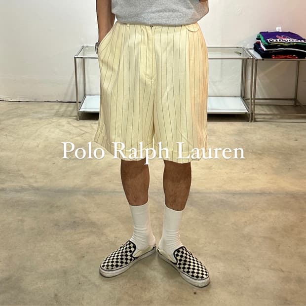 폴로 랄프로렌 스트라이프 버뮤다 팬츠