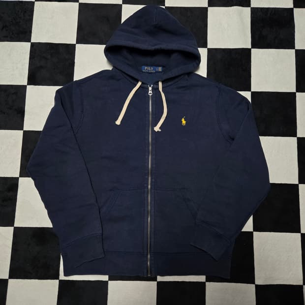 L 폴로랄프로렌 써멀 후드 집업 네이비
