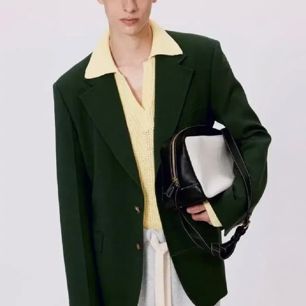 렉토 30s 싱글 울자켓 빈티지그린 새제품