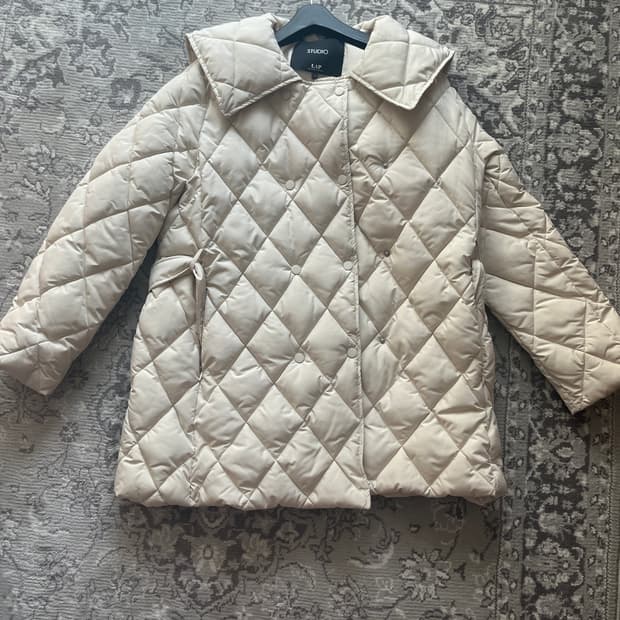 (새상품) Studio LAP 퀼팅 자켓 M 아이보리