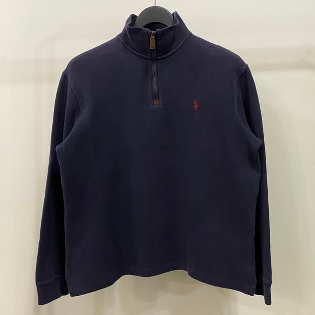 폴로 랄프로렌 신형 반집업 니트 네이비