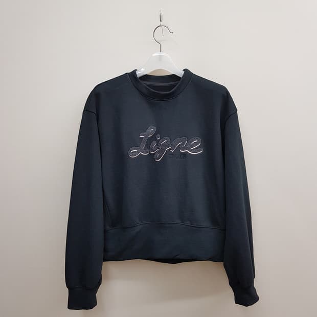 한섬 sjsj 2023 자수 디테일 스웻셔츠 F사이즈