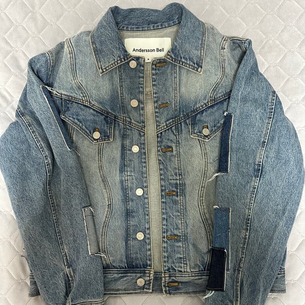 앤더슨벨 23S/S 패치워크 데님자켓(M)