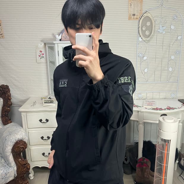 빈티지 CRS 육육 패치 바람막이 842 y2k 스트릿 모리 갸루 일본빈