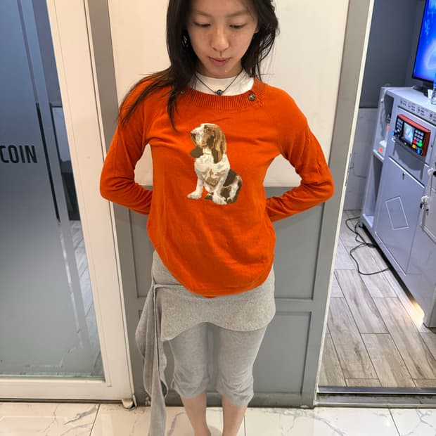 타미힐피거 오렌지 퍼피 롱슬리브