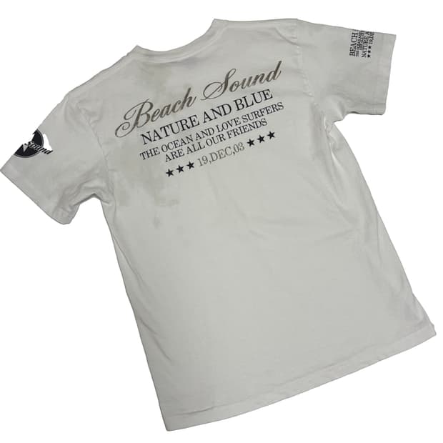 비치 사운드(Beach Sound) 네이쳐 앤 블루 그래픽 반팔 티셔츠