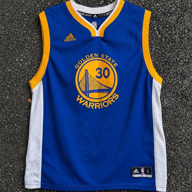 🏀 [실측 S/최상급] 아디다스 NBA 골든스테이트 커리 저지