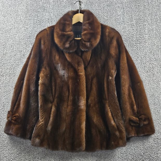 진도 모피 사가 밍크 하프 코트 자켓 ( 상세설명참조 ) / 10917