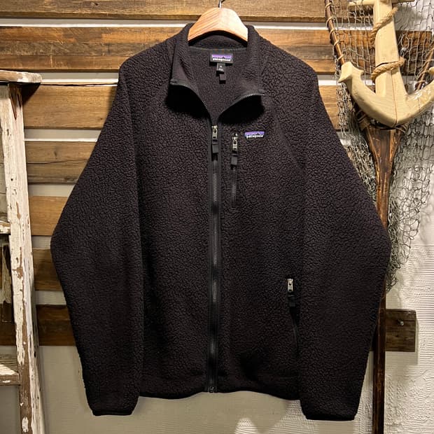 [XL]파타고니아 레트로 블랙 플리스 자켓
