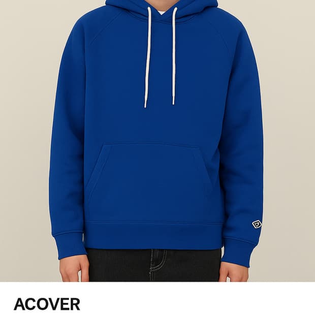 Acover 코발트 블루 후드티 (M)