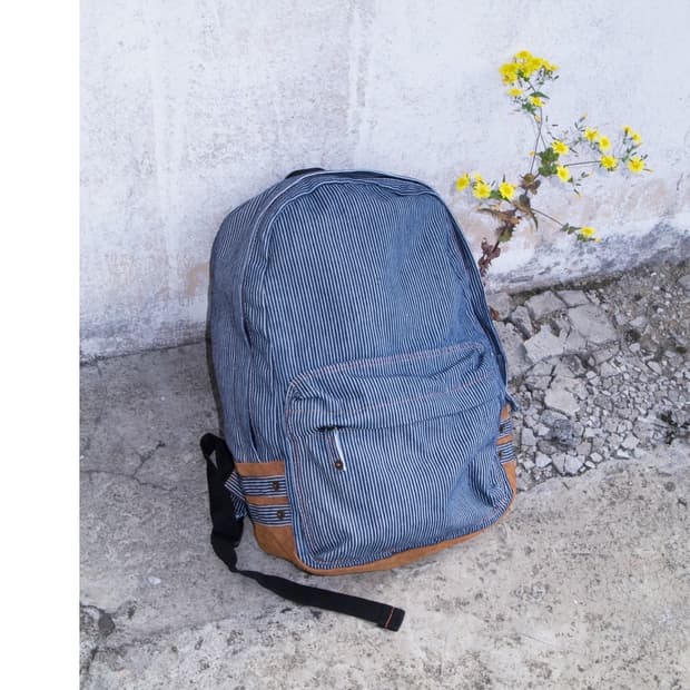 [anello] hickory denim backpack