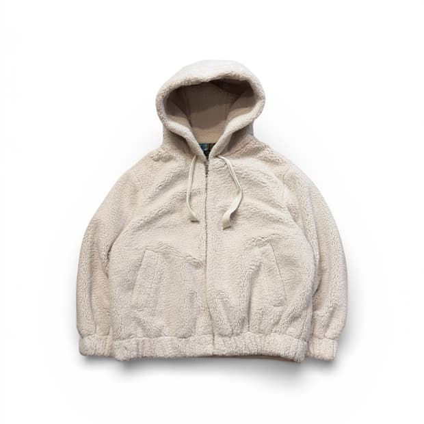 베네통 쉐르파 후드 플리스 자켓