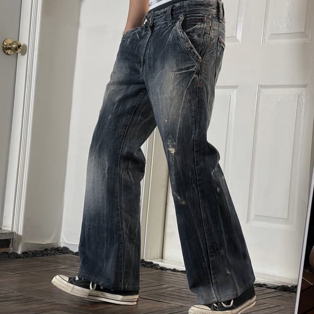 Buckaroo 캣워싱 데님팬츠 핀터맛