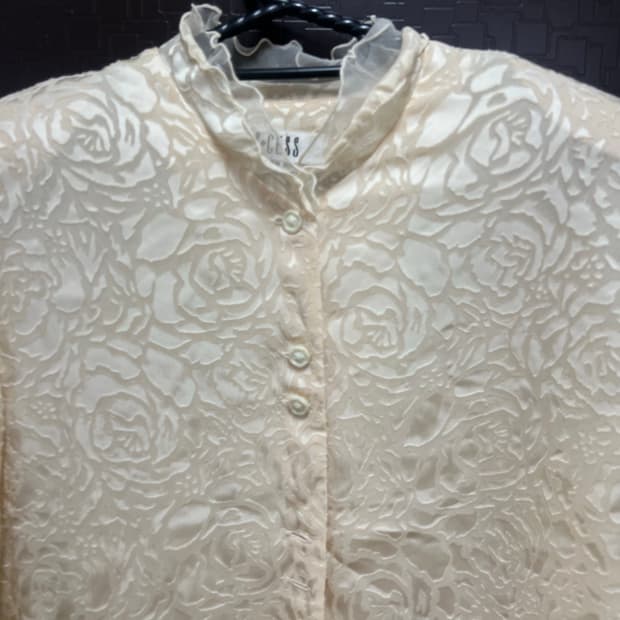장미 빈티지 자켓 아이보리 free