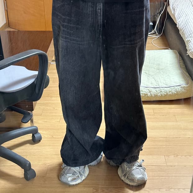 준지 슬러브 데님트랙 팬츠 50