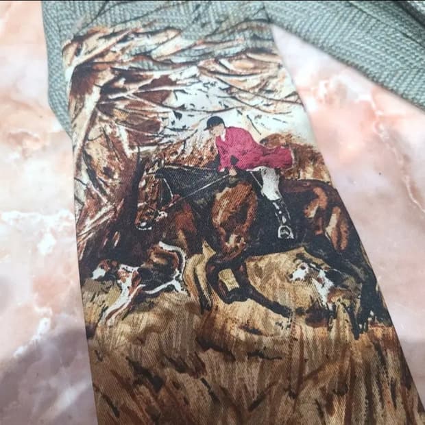 빈티지 폴로랄프로렌 실크 넥타이