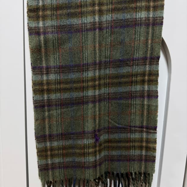 폴로 랄프로렌 체크 머플러