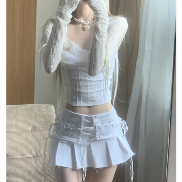 스젠 레이스 가디건 + 나시