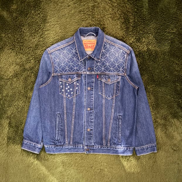 [XL] 리바이스 재패니즈 사시코 커스텀 3rd 데님 자켓 인디고
