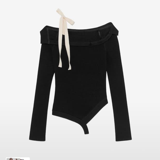 글로니 DEMI CUTOUT LONG SLEEVE (BLACK) M