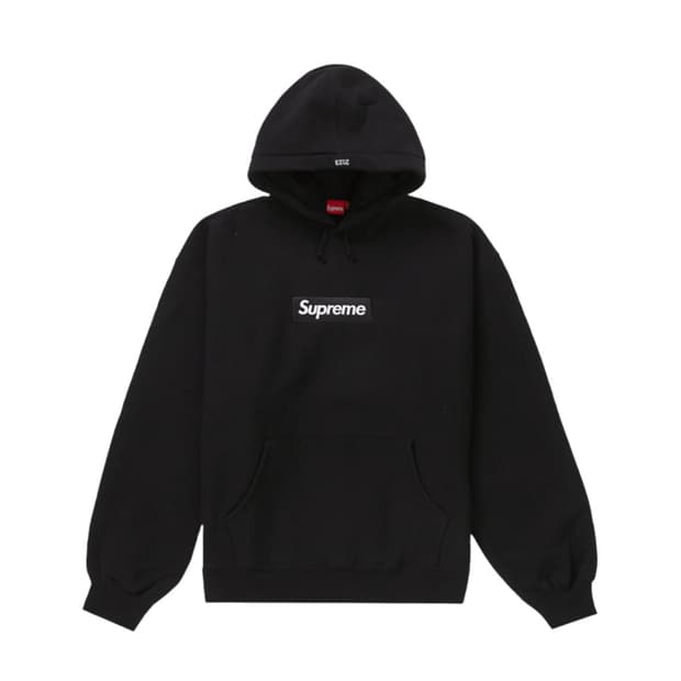 슈프림 박스로고 후드 스웨트셔츠 블랙 - 23FW