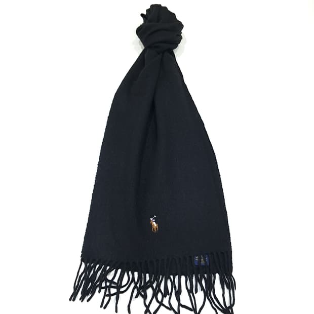MX522 폴로 90s 이태리판 울 멀티포니 다크네이비 머플러 목도리