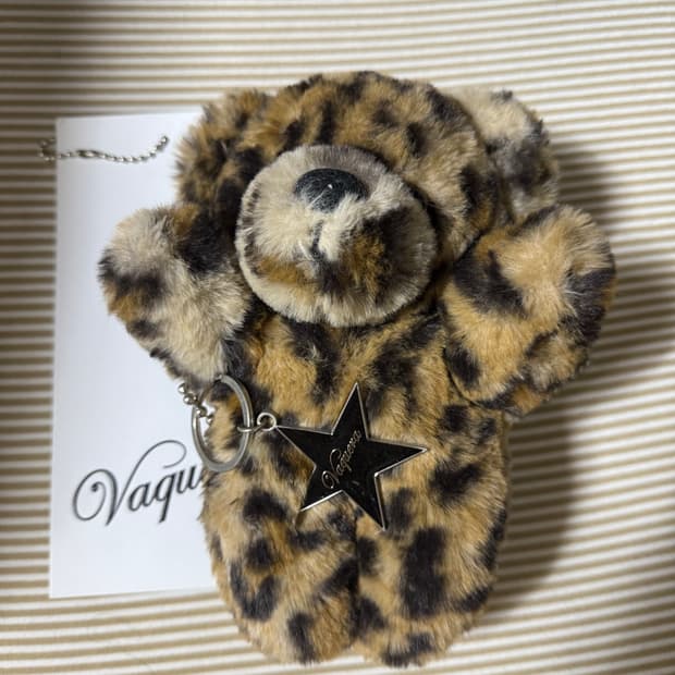 바퀘라 테디베어 백참 키링 호피 vaquera