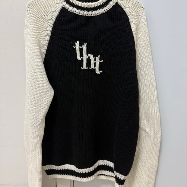 쓰리타임즈 니트 /tht jacquard sweatshirt unisex