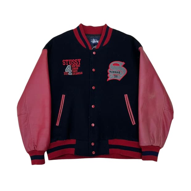 90‘s 스투시 바시티 자켓