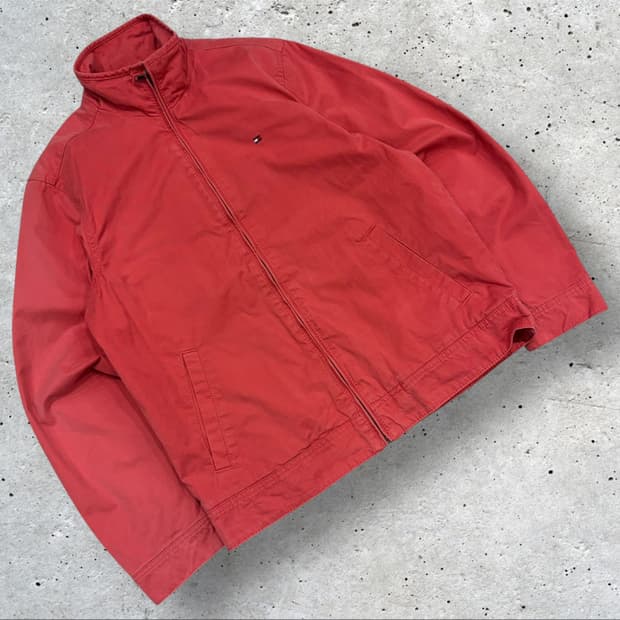 [S] 타미힐피거 면 코튼 블루종 자켓 C212
