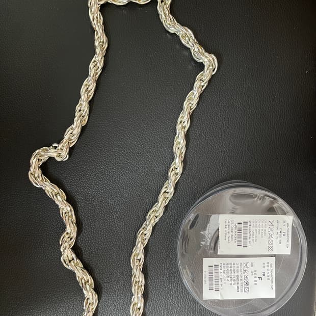 [새상품한정판] SYSTEM 시스템 은색 체인 목걸이