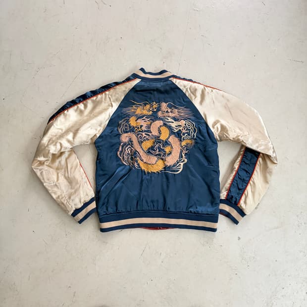 JAPAN 빈티지 리버시블 스카잔 M