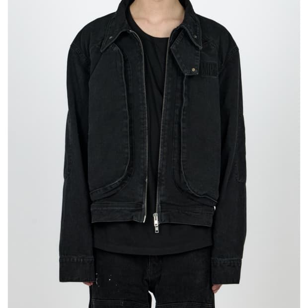 플라스틱프로덕트 아우터 , 자켓,  흑청 자켓