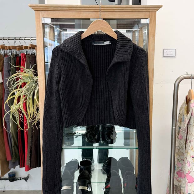 bolero knit cardigan