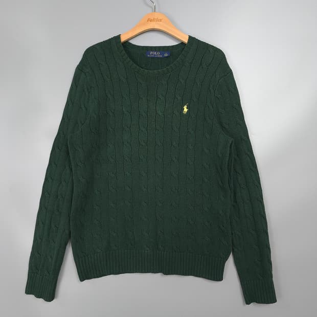 폴로 랄프 로렌 Polo 꽈배기 니트 S