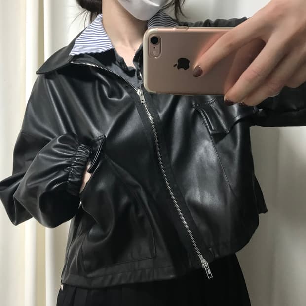 빈티지 레더 가죽 자켓