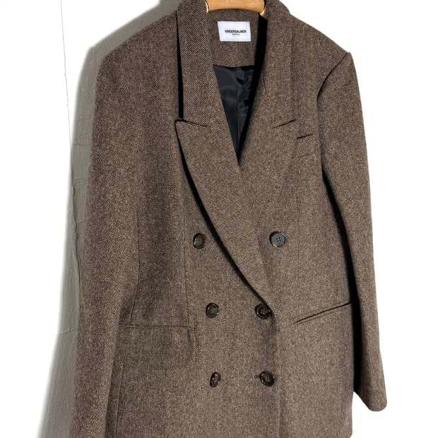 킨더살몬 헤링본자켓 킨더살몬자켓 킨더살몬코트