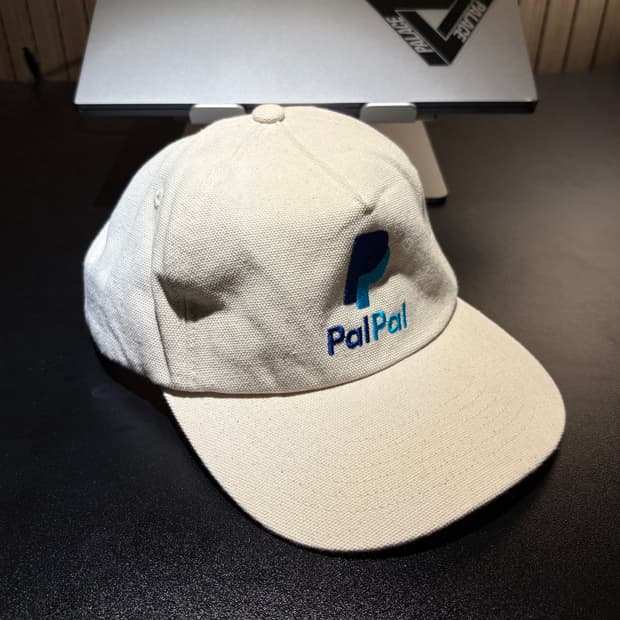 팔팔 페이팔 로고 캡 화이트