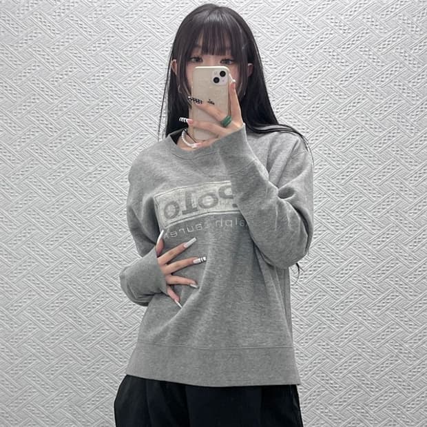 폴로 랄프로렌 희귀 빈티지 데미지 프린팅 맨투맨 M C10699