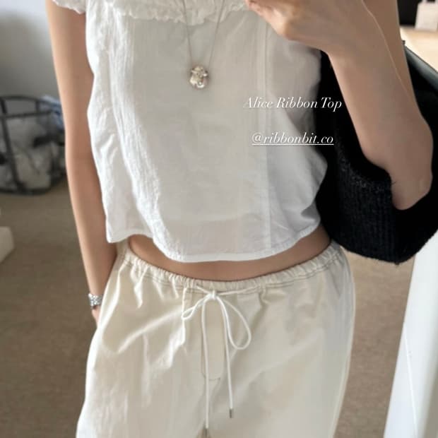 리본빛 앨리스 리본 탑 ribbonbit Alice ribbon top