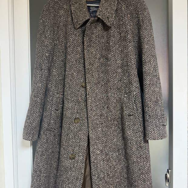 (판매)80~90s 버버리 아이리쉬 트위드 코트 50R