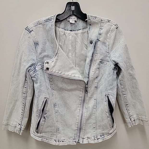 헬무트 랭 애시드 워시 데님 모토 자켓