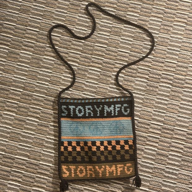 Story mfg 코튼 크로셰 숄더백 새상품