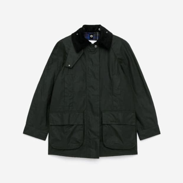 아르켓 바버 왁스 자켓 다크 그린