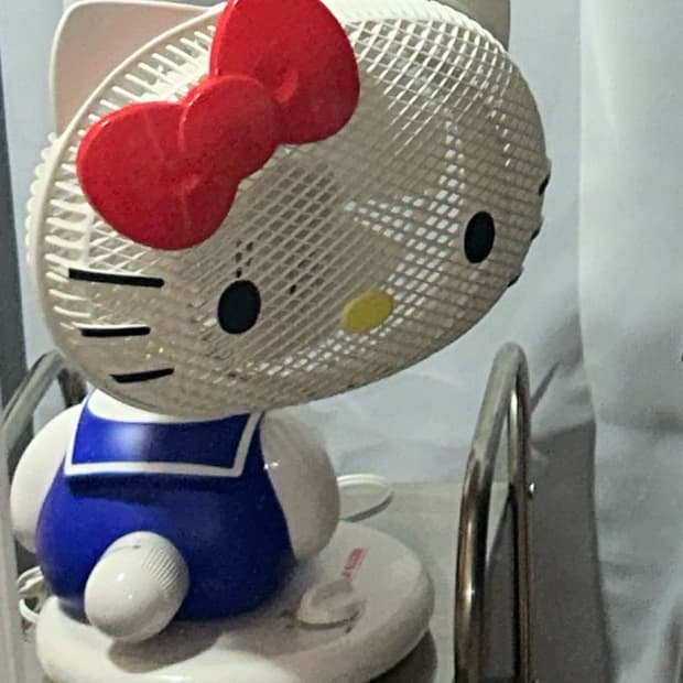 고전 헬로키티 선풍기