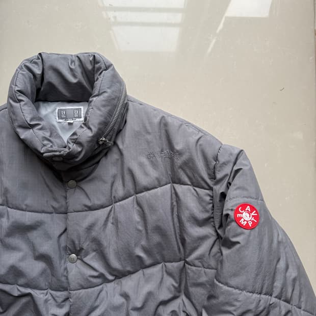 [L] 카브엠트 웨이브 스티치 푸퍼 패딩 그레이