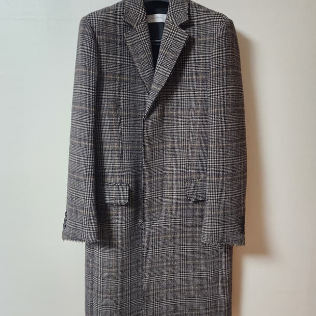 토니웩 체크 컷팅코트 L