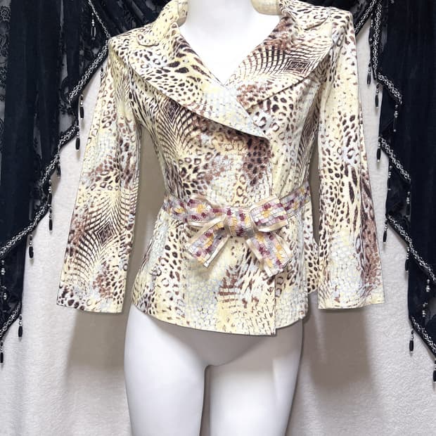 레오파드 호피 지브라 애니멀패턴 자켓 오네갸루 펑크 오리엔탈 핀터 빈티지