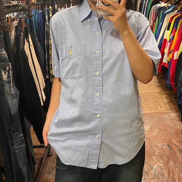 [HI]폴로 반팔셔츠 하늘색