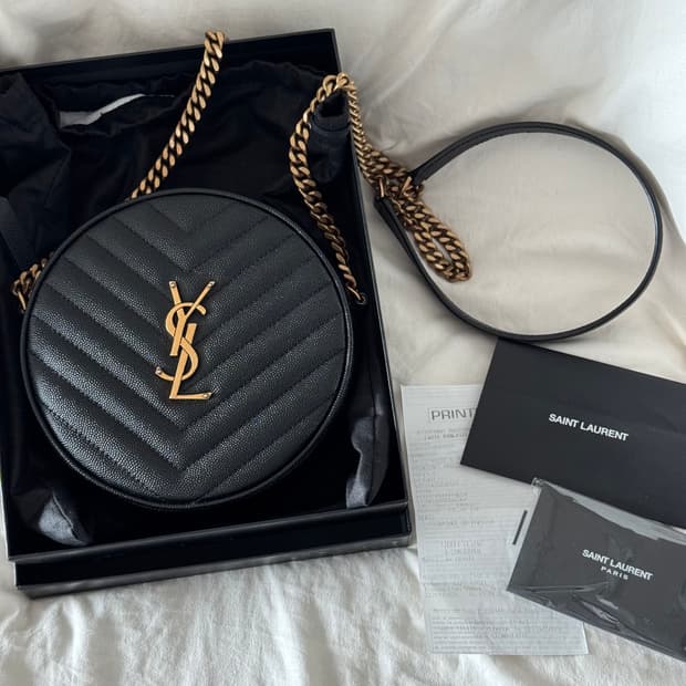 생로랑 탬버린백